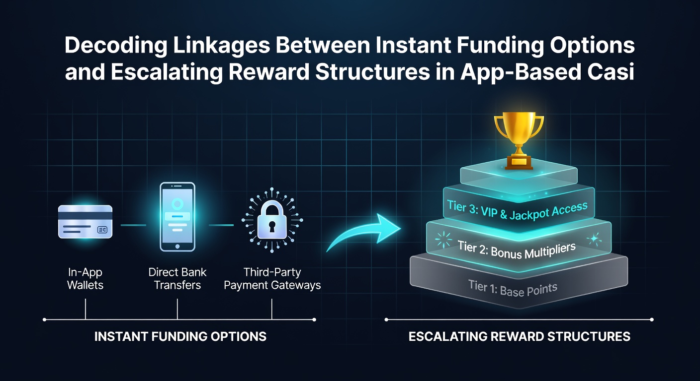 Darstellung von Transaktionsflüssen und Belohnungsstufen in App-Casinos