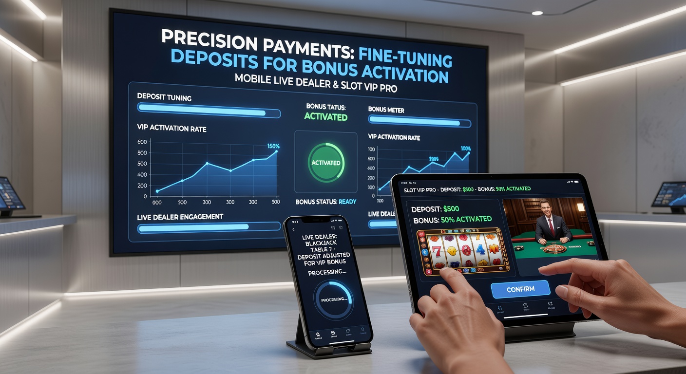 VIP-Slot-Schnittstelle auf Smartphone mit aktiviertem Bonus nach präziser Einzahlung