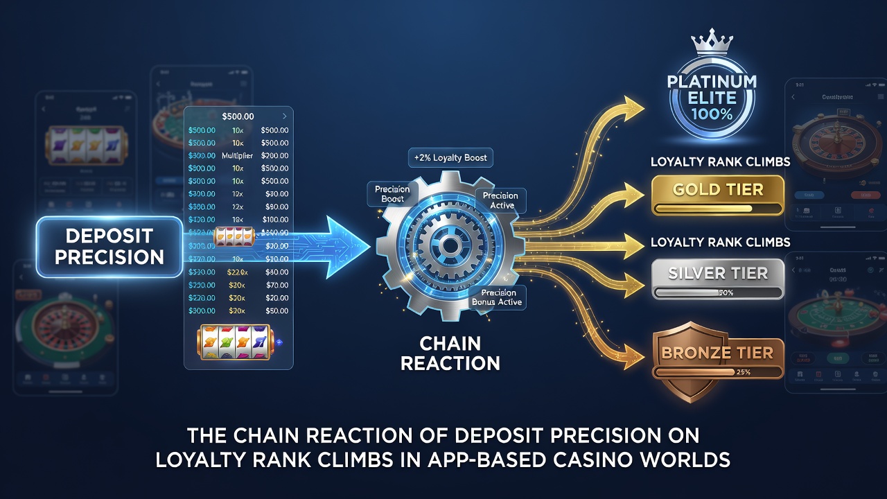 Darstellung von Loyalty-Rangaufstiegen durch präzise Einzahlungen in Casino-Apps