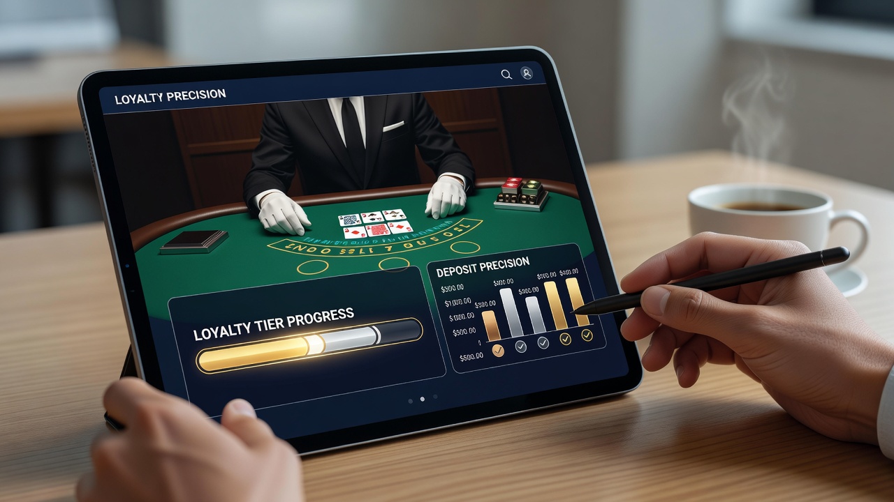 Darstellung von Loyalty-Tier-Fortschritt mit präzisen Einzahlungen in mobilen Casino-Apps