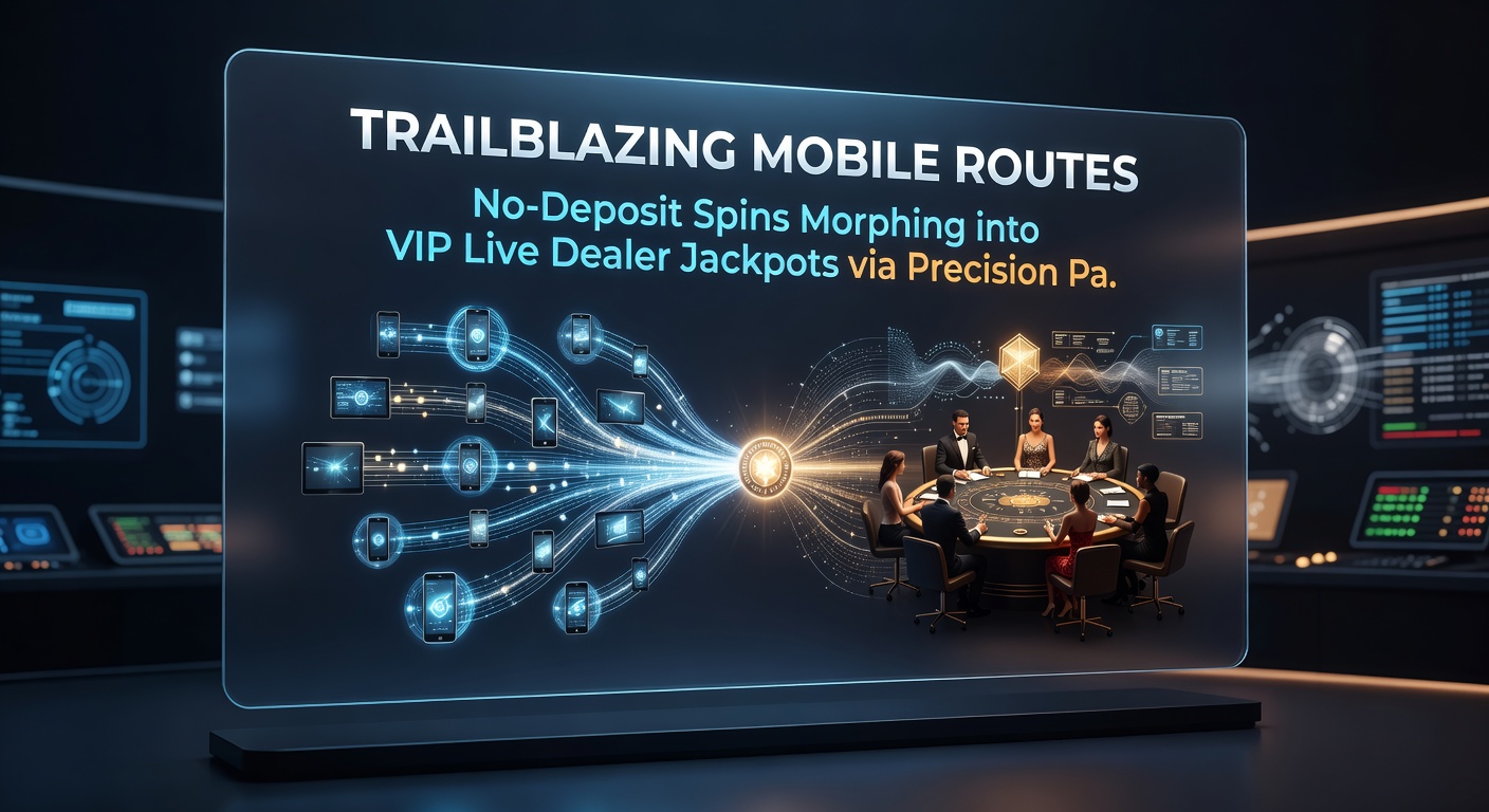 Live-Dealer-Tisch auf Smartphone-Bildschirm mit Jackpot-Anzeige, No-Deposit-Spin-Icons und präzisen Zahlungspfeilen, die den Weg illustrieren